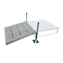 Load image into Gallery viewer, Patriot Docks Shore Ramp Gray Poly 4'x4'