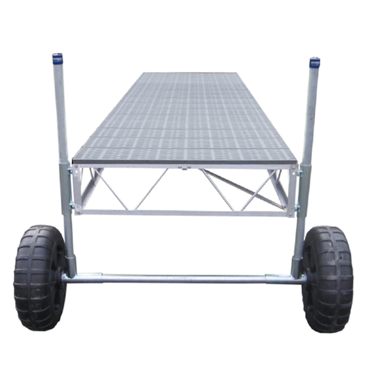 Patriot Docks 40' Straight Roll-in Dock gray poly decking