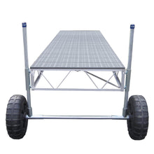 Load image into Gallery viewer, Patriot Docks 40' Straight Roll-in Dock gray poly decking