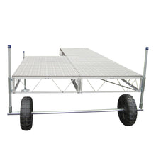 Load image into Gallery viewer, Patriot Docks 24' Patio Rolling Dock gray poly decking