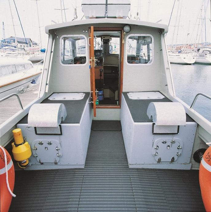 Plastex Vynagrip Marine Mat on surfaces of the boat
