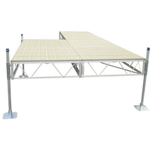 Load image into Gallery viewer, Patriot Docks 16' Patio Stationary Dock tan poly decking
