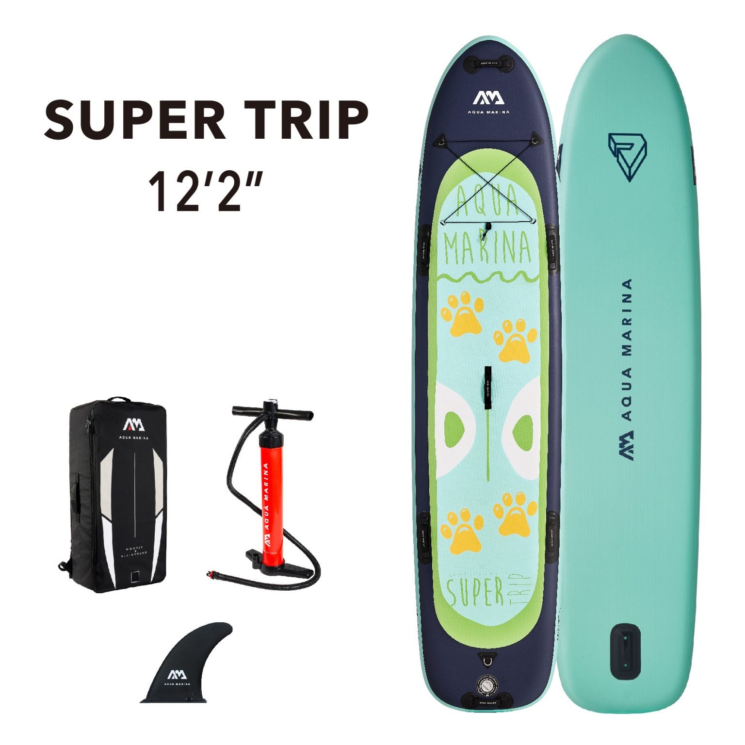 Aqua Marina Super Trip 12'2" Inflatable Paddle Board iSUP