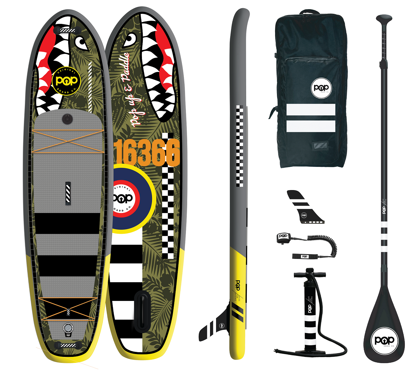 POP Board Co 111'6 El Capitan Bomber Stand Up Paddle Board