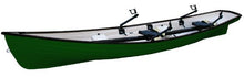Load image into Gallery viewer, Green With White Interior Heritage 15 Classic Little River Double Rowboat
