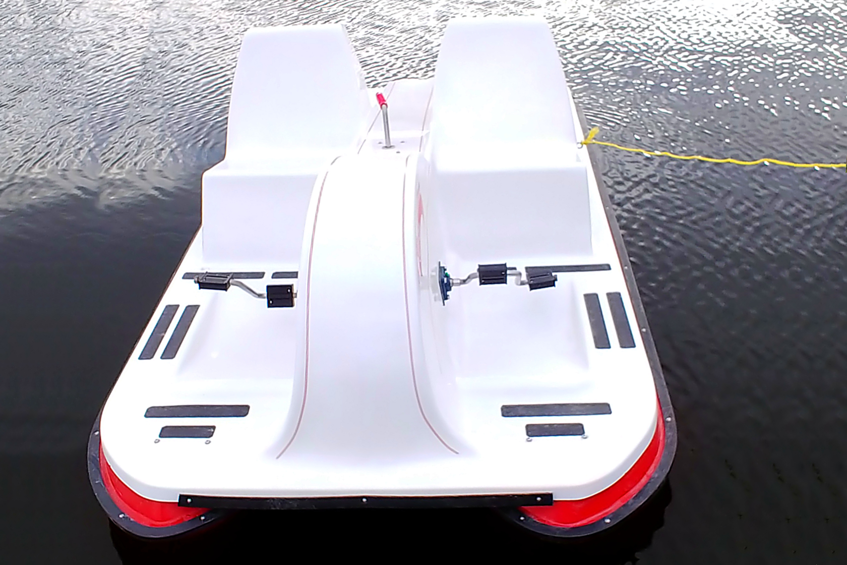 Adventure Glass 4 Person Platform SeaVenture Paddle Boat on the water