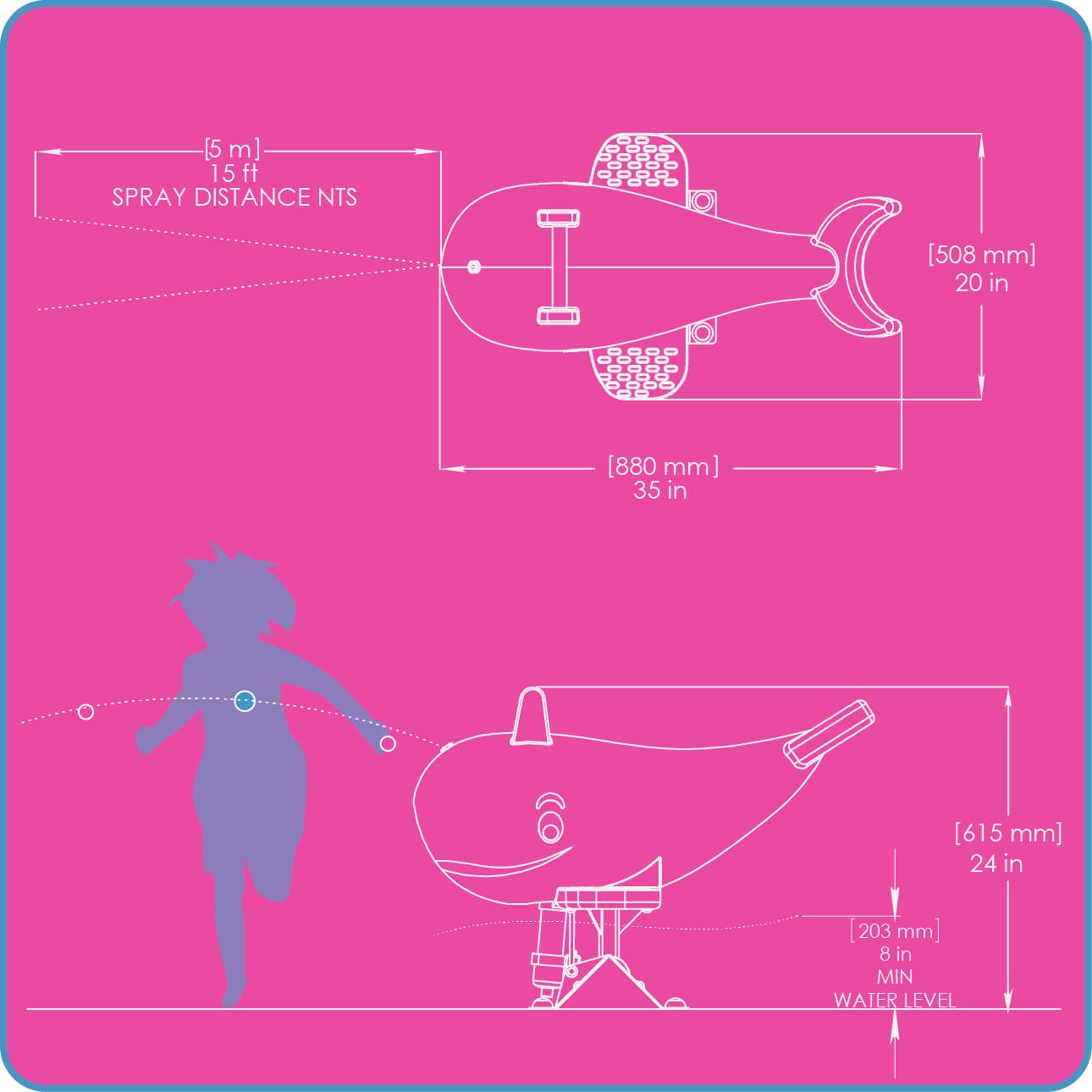 Empex Water Toys Squirtn’ Whale