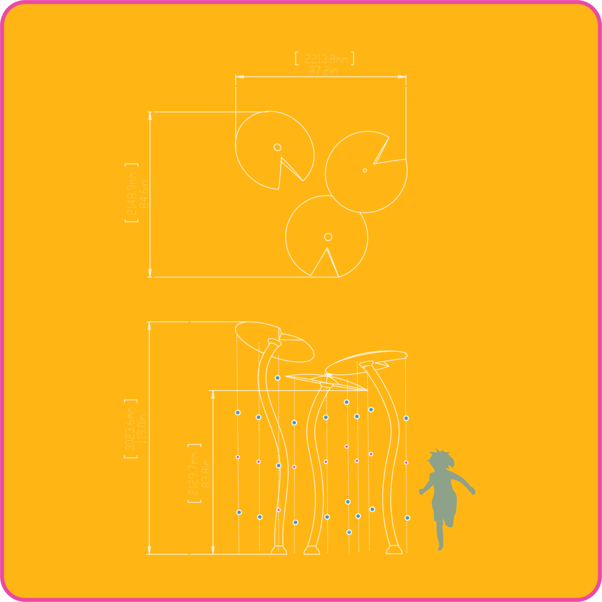 Empex Water Toys Aqualotus Trio Mini Water Feature