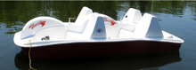 Load image into Gallery viewer, Adventure Glass 6 Person 4 peddler SeaVenture Paddle Boat on the water