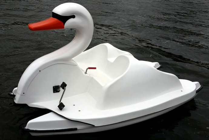 Adventure Glass Swan Platform 2 Person Paddle Boat