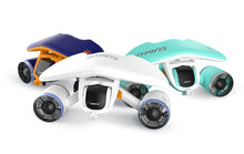 Load image into Gallery viewer, Sublue WhiteShark Mix Underwater Scooter Aqua blue Aquatic white Space Blue