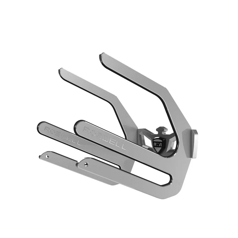 Roswell Elite Knee/Wake Board Rack - Brushed Anodized / Clear Coat