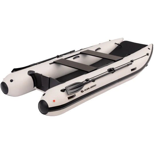 Kolibri KM-420CM (13'9") Inflatable Catamaran Light Gray