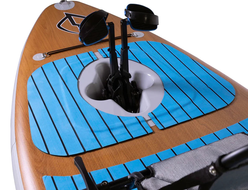 inflatable pedal kayaks Lightning Kayaks Air 9 Inflatable Pedal Paddle Board – Light As Air Boats