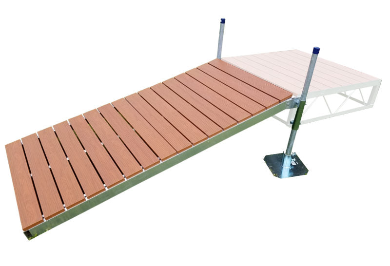 Patriot Docks 40' Patio Stationary Dock shore ramp