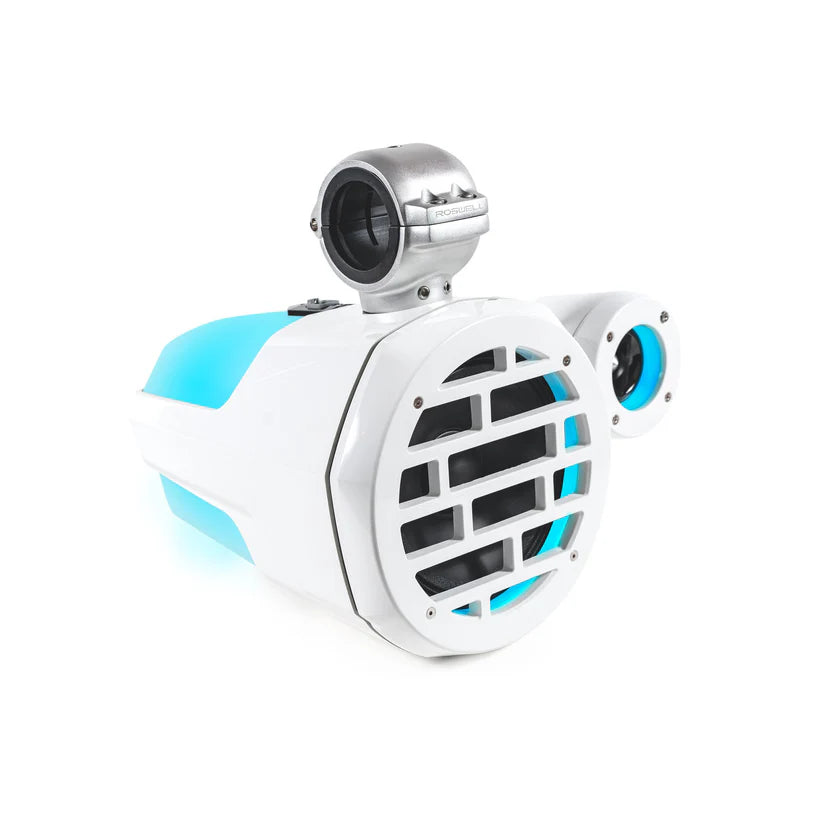 Roswell Marine R1 Pro Tower Speakers White Grill