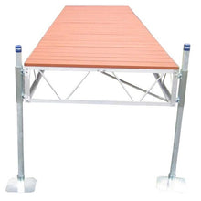 Load image into Gallery viewer, Patriot Docks 40' Straight Stationary Dock Brown aluminum decking