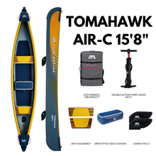 Load image into Gallery viewer, 2024 Aqua Marina Tomahawk 15'8" AIR-C478 3-Person Inflatable Canoe/Kayak
