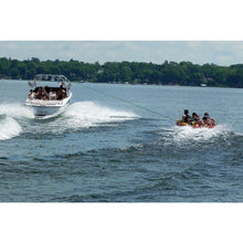 Load image into Gallery viewer, 3 persons towed in Rave Sports Diablo III - 3 Rider Towable 02641