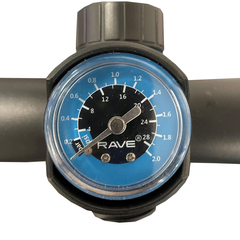 Rave iSUP Dual Action Hand Pump Gauge.