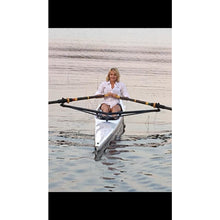 Load image into Gallery viewer, Boat - Woman rowing with the Little River Marine Regata Rowing Shell on calm water