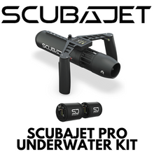 Load image into Gallery viewer, Motor / Jet System / Kayak Motor / SUP motor - Man installing the ScubaJet Pro XR Multi-Purpose Water Scooter to a SUP