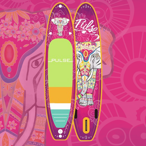Pulse The Elephas 10'6" Inflatable Stand Up Paddleboard front nd back view