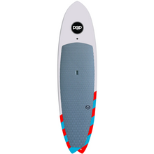 Load image into Gallery viewer, POP Board Co 9'6" Saltwater Beaver Red/ Blue Fiberglass Paddle Board