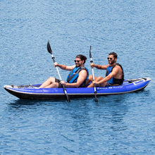 Load image into Gallery viewer, 2 people on Solstice Watersports 11' x 37.5" Durango 1-2 Person Inflatable Kayak