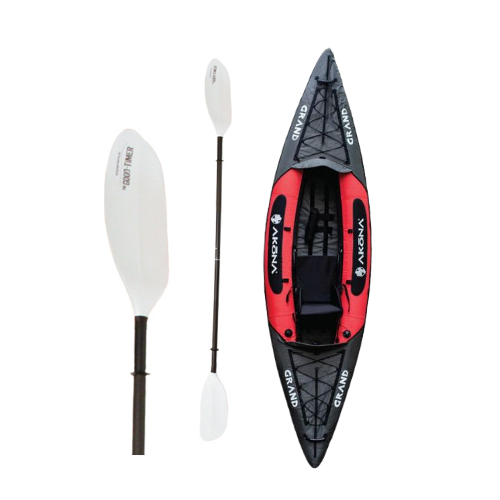 Akona Grand Inflatable Single Kayak and Goodtimer  Kayak Paddle