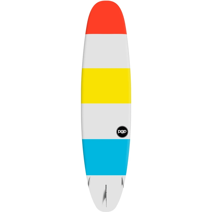 POP Board Co 11'6" Throwback Red/Yellow/Blue Fiberglass SUP