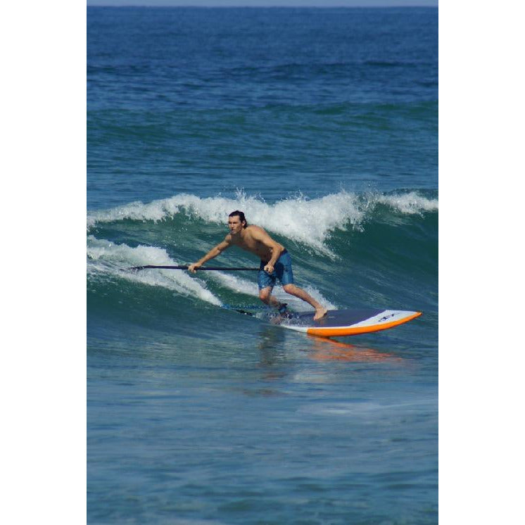 POP Board Co 8'6" Guru Orange/ Blue Fiberglass Paddle Board