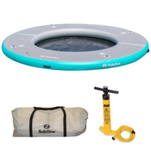 Load image into Gallery viewer, Platform - Solstice Watersports Inflatable 8' X 8' X 8" Circular Mesh Dock included in package