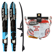 Load image into Gallery viewer, Rave Adult Rhyme Shaped Combo Water Ski with the 1-SECTION SKI ROPE