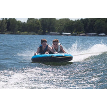 Load image into Gallery viewer, 2 person riding Rave Sports Storm 2 Rider Towable 02322