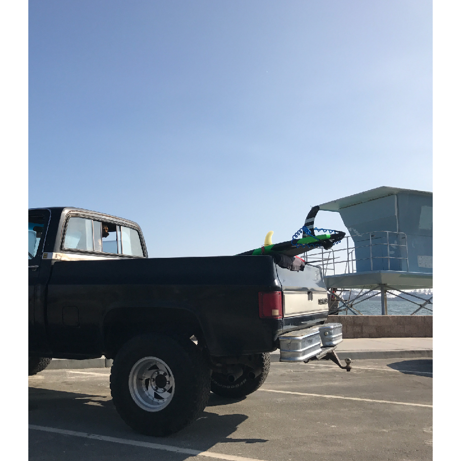 POP Board Co 9'6" Saltwater Beaver Red/ Blue Fiberglass Paddle Board