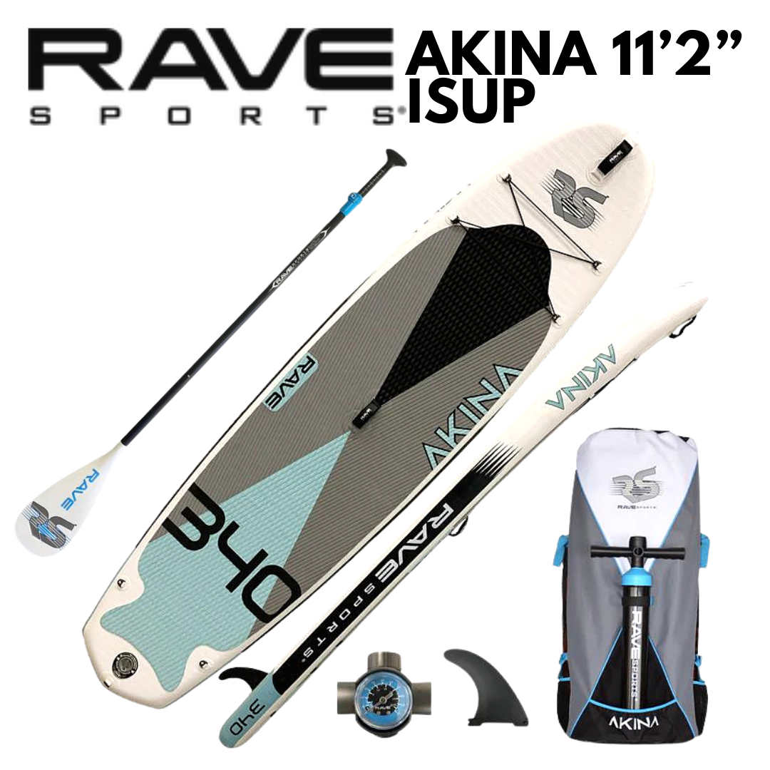 Rave Sports 11'2" Akina Blue Inflatable Paddleboard