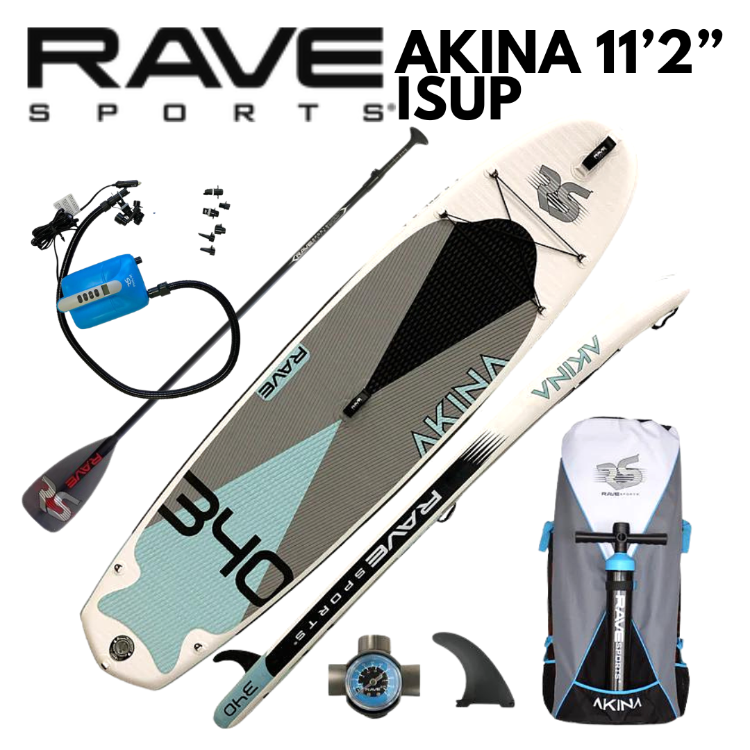 Rave Sports 11'2" Akina Blue Inflatable Paddleboard