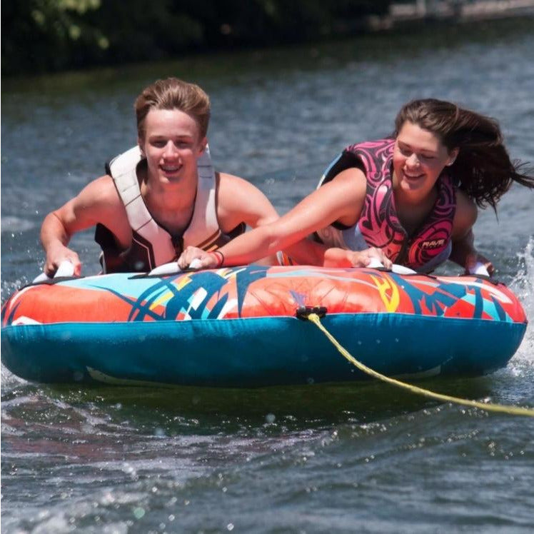 2 person enjoying Rave Sports Prism Ultimate Trick Tube 02824