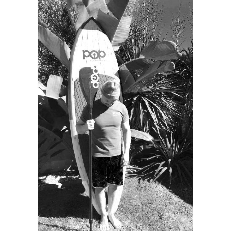 POP Board Co 8'6" Guru Orange/ Blue Fiberglass Paddle Board