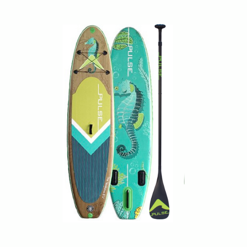 Pulse The Seahorse 10'6" Inflatable Stand Up Paddleboard and Full Carbon Fibre Adjustable Paddle