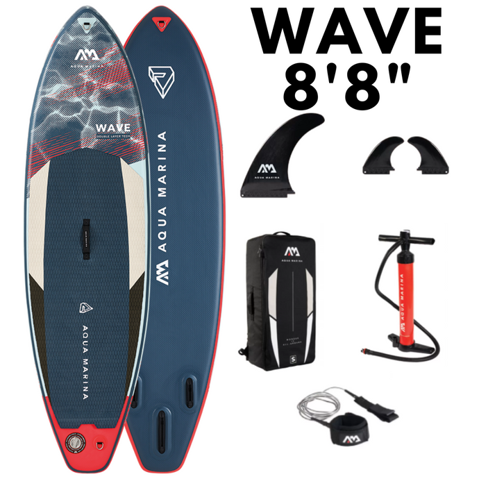 Inflatable Stand Up Paddleboard - Aqua Marina Wave 8'8