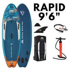 Load image into Gallery viewer, Inflatable Stand-Up Paddlebard - Aqua Marina Rapid 9'6" Inflatable Stand Up Paddleboard complete set