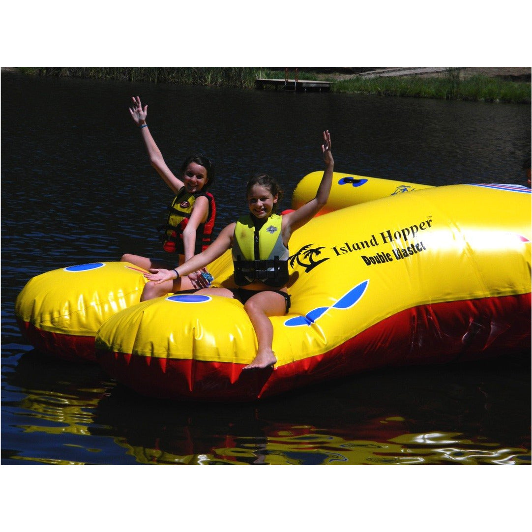 2 Kids in Island Hopper Double Blaster Attachment