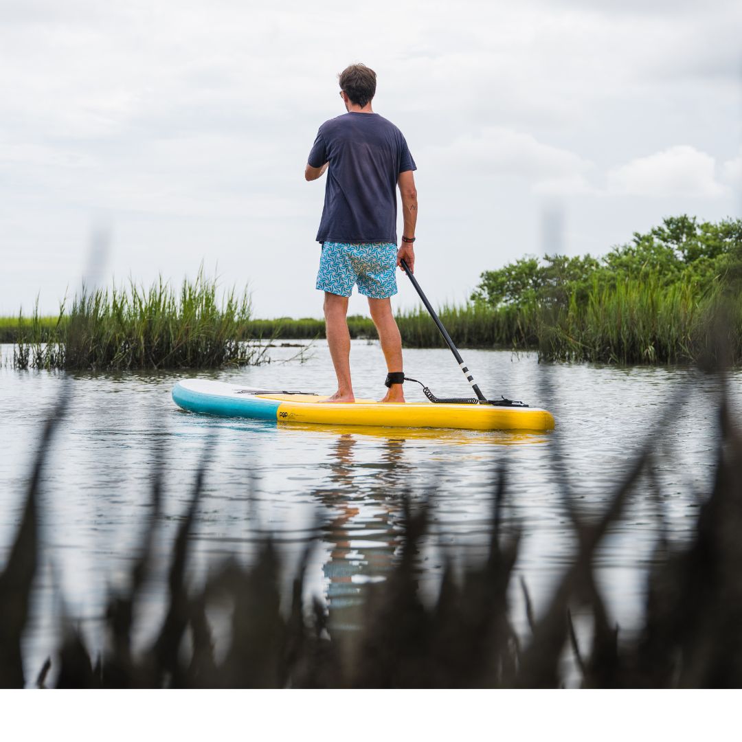 POP Board Co 11'0" The POP Up Yellow/ Turquoise Stand Up Paddle Board