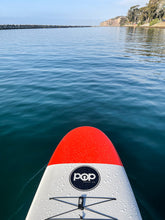 Load image into Gallery viewer, POP Board Co 11'6" Throwback Red/Yellow/Blue Fiberglass SUP