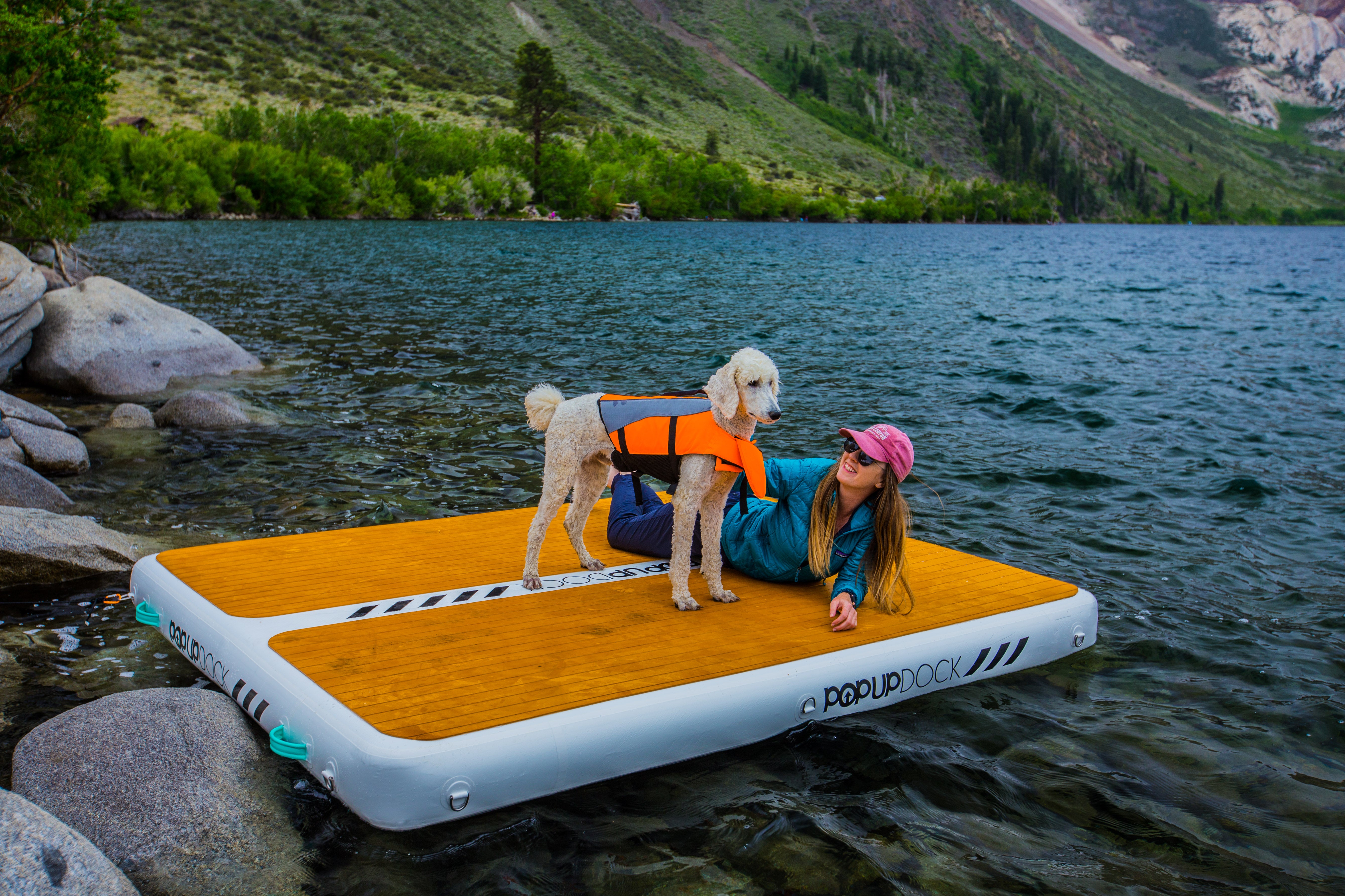 POP UP DOCK Inflatable Platform 8' x 7' x 8"
