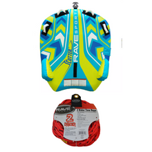 Load image into Gallery viewer, Rave Sports  Cutter 2 Person Towable 02826 with 2 Rider Tow Rope 02331