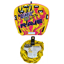 Load image into Gallery viewer, Rave Sports Diablo III - 3 Rider Towable 02641 with Bungee Tow Rope 02333