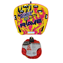 Load image into Gallery viewer, Rave Sports Diablo III - 3 Rider Towable 02641 with 2 Rider Tow Rope 02331